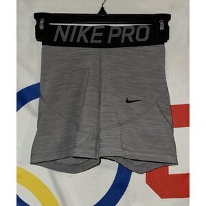 Nike Pro Shorts Womens XS Gray Activewear Dri Fit Compression